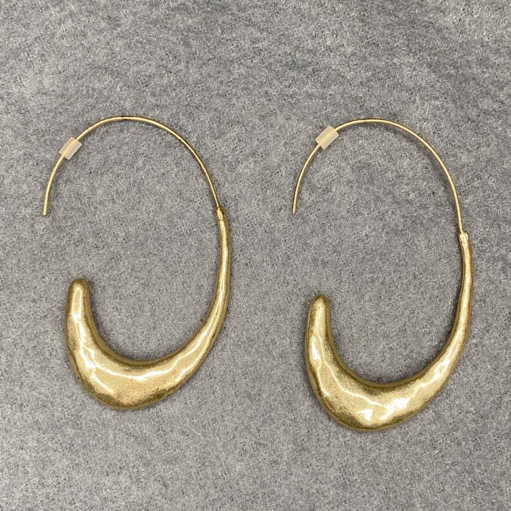 Dangle Crescent Earrings